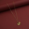 SOHI Women's Gold Half-Sol Pendant Necklace - 3 of 4