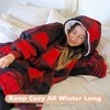 Tirrinia Oversized Hoodie Blanket Sweatshirt, Comfortable Fleece Giant Wearable Blankets, Gift for Adults Men Women Teenagers Wife Girlfriend - 3 of 4