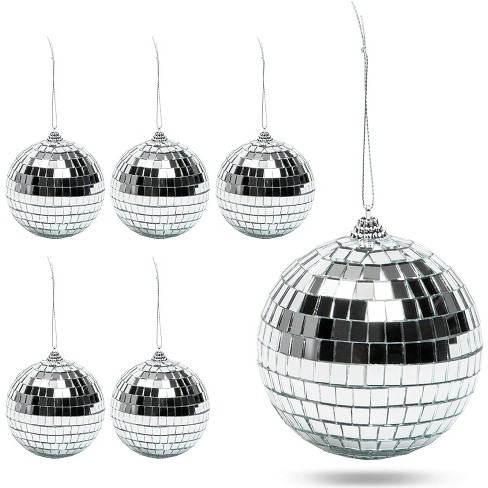 Okuna Outpost 6 Pack Disco Ball Christmas Tree Ornaments ...