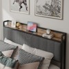 Vynxaria Grey Queen Size Bed Frame with Charging Station - 4 of 4
