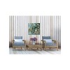 Cottage Garden West of The Wind Mystic Pond Green, Orange, White 24 x 24 Inch Waterproof Gallery Wrapped Canvas, Outdoor Garden, Yard, Patio All - 2 of 2