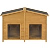 AZL1 Life Concept Pet Crates and Houses 47.2 Large Wooden Dog House Cabin Style Easy Assembly with Porch for Pets Use, Brown, 50"*28.75"*6" - 4 of 4