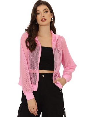 Mesh pink jacket best sale