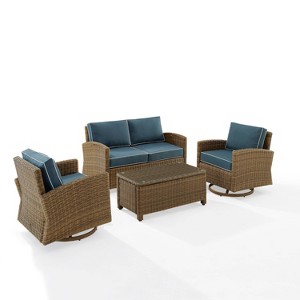 4pc Bradenton Outdoor Steel Conversation Set - Crosley
 - 1 of 4