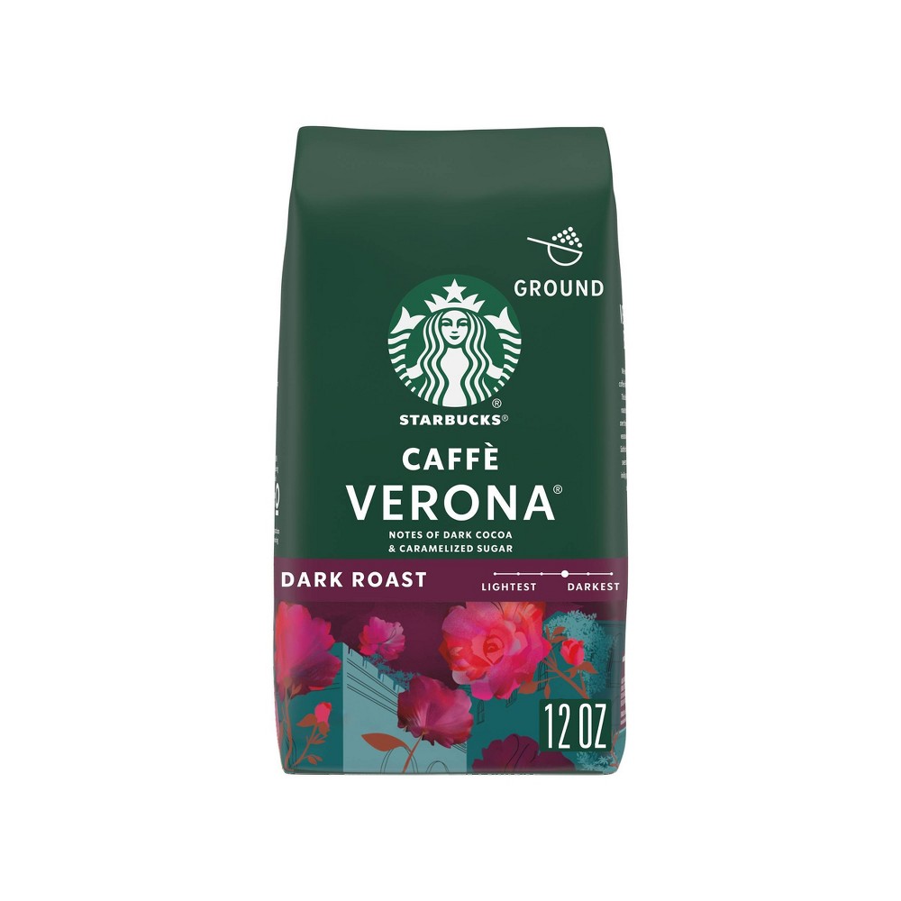 Starbucks Dark Roast Ground Coffee — Caffè Verona — 100% Arabica — 1 bag (12 oz.)
