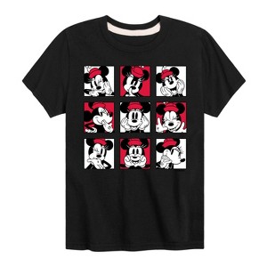 Girls' - Disney - Minnie Grid Short Sleeve Graphic T-Shirt - 1 of 4