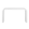 52'' Wooden Narrow Console Table, Curved Edge Entryway Table with Natural Texture, Contemporary Design for Living Room, Hallway – Cuddlewood - 3 of 4