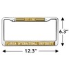 Florida International School Logo Full Size Standard License Plate Metal Frame - 4 of 4