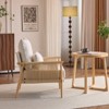 Karl Home Chenille Accent Chair Armchair With Pillow - 3 of 4
