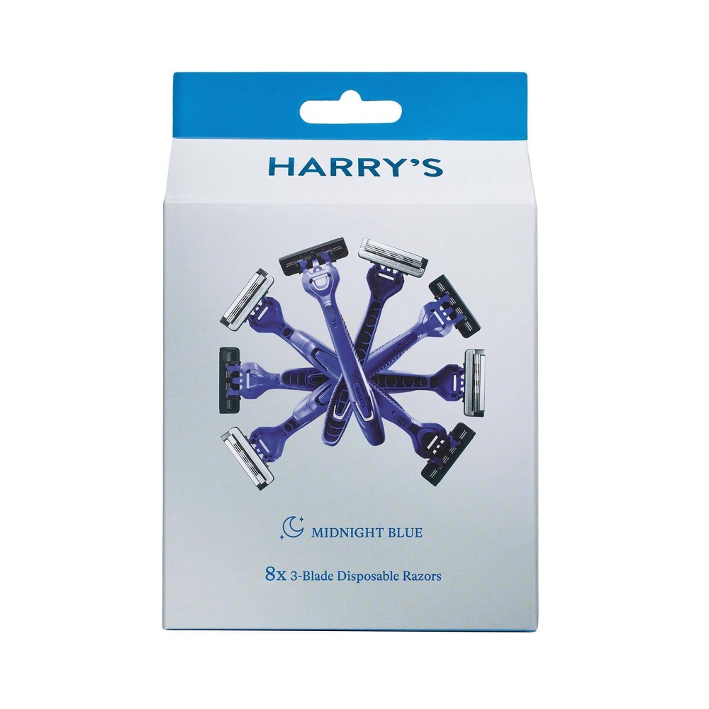 Harry's Disposable Razors - Midnight Blue - 8ct