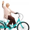 VisioGear Adult Tricycles, 7 Speed Adult Trikes 3 Wheel Bikes, Bicycles Cruise Trike with Shopping Basket, Blue, 42.92"*10.63"*25.99" - 4 of 4