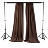 Slickblue Pack of 2 Polyester Backdrop Drapes – 96"H x 58"W, Rod Pocket, Semi Sheer, Serged Edges, 41 Colors Options - 2 of 3