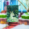 Evergreen Woodland Deer Welcome Applique Garden Flag 12 x 18 Inches Indoor Outdoor Decor - 3 of 4