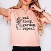 Simply Sage Market Women's Eat Sleep Garden Repeat Short Sleeve Relaxed Fit Cropped Tee - 2 of 4
