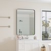 GlasFlength Decorative Wall Mirrors 30*40 Inch Bathroom Mirror Modern Wall Decor, Unique Style, for Entryway, Bedroom,Living Room, Washroom, Black - 3 of 4