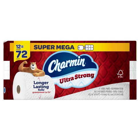 Charmin Ultra Strong Super Mega Roll Toilet Paper, 12 rolls - Foods Co.