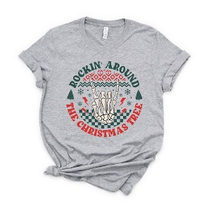 Simply Sage Market Women's Rockin' Around Hand Short Sleeve Graphic Tee - 1 of 2