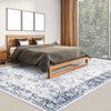Washable Area Rugs, Vintage Printed Indoor Floor Carpet with Non-Slip Backing, Oriental Distressed Accent Rugs - 2 of 4
