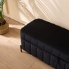 CAVINAS 49.21" Velvet Storage Ottoman Bench,Bed Bench with Hidden Storage Compartment,Multipurpose Footstool for Living Room,Entryway - 4 of 4