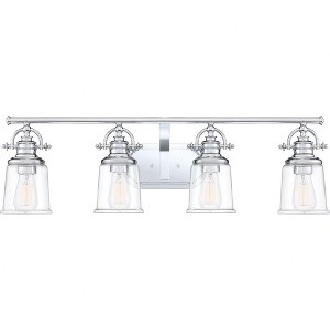 Quoizel Lighting Grant 4 - Light Vanity in  Polished Chrome - 1 of 3