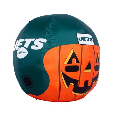 NFL New York Jets Inflatable Jack O' Helmet, 4 ft Tall, Orange