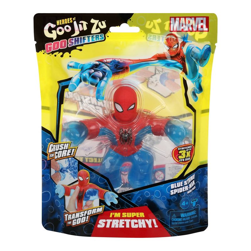 Heroes of Goo Jit Zu Goo Shifters Marvel Spider-Man Blue Strike Hero Pack, 2 of 9