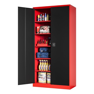 red black