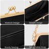 Women's Kiss Lock Crossbody Bag PU Medium Handbags Kiss Clasp Crossbody Shoulder Bags - 4 of 4