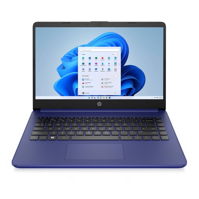 HP 14" Touchscreen Laptop - Intel Celeron - 4GB RAM - 64GB eMMC Storage - Windows 11, 1 of 8