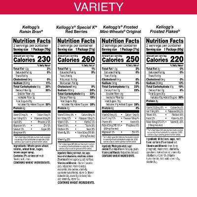 Kellogg's Variety Pack All Family Breakfast Cereal Cup - 19.2oz/8ct
