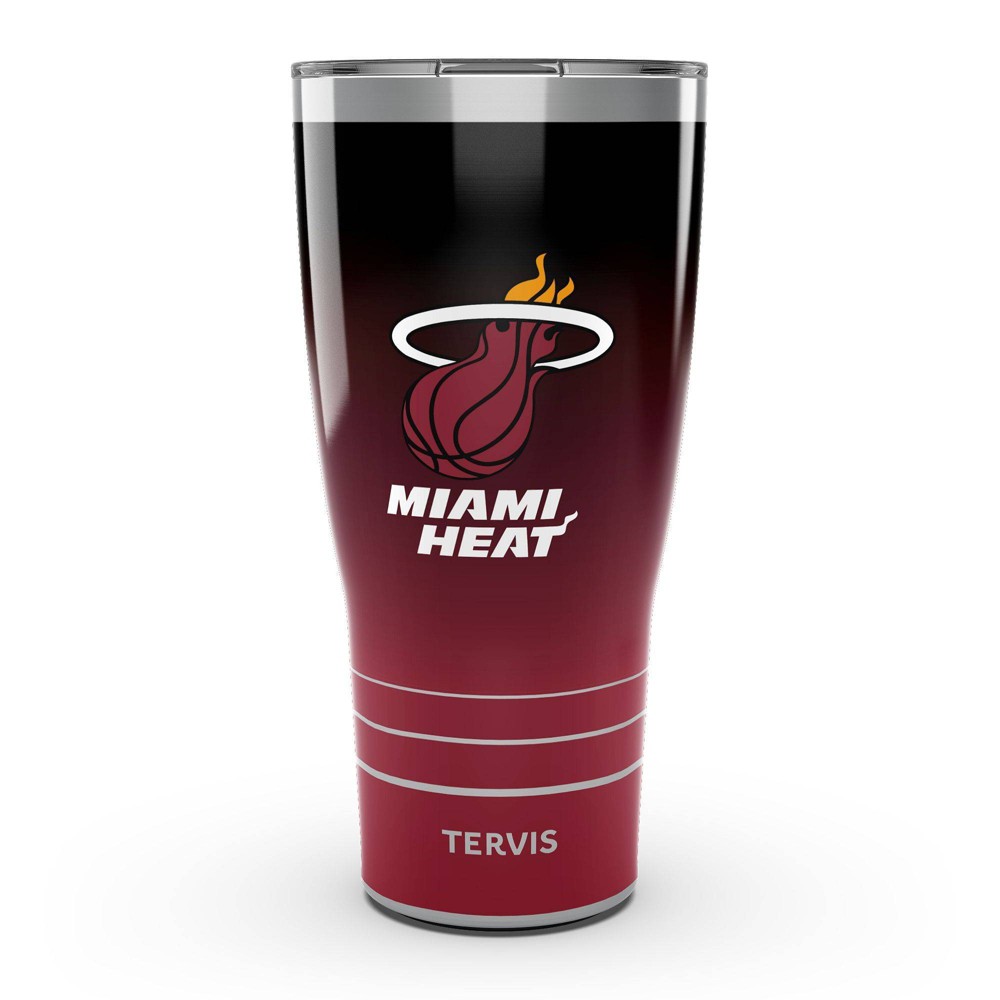 Photos - Glass NBA Miami Heat 30oz Ombre Stainless Steel Tumbler