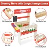 Costway Grocery Store Marketplace Toy Wooden Market Stand Pretend Play Set with 36 Fruit Veggies Pieces - 3 of 4