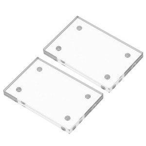 Unique Bargains Home Office Double-Sided Magnetic Acrylic Picture Frame - 1 of 4