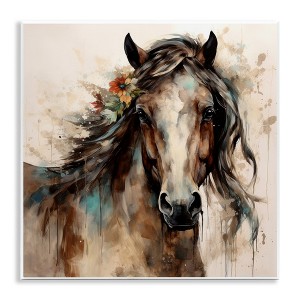 Stupell Industries Brown Horse Modern Portrait Wall Plaque Art - 1 of 4