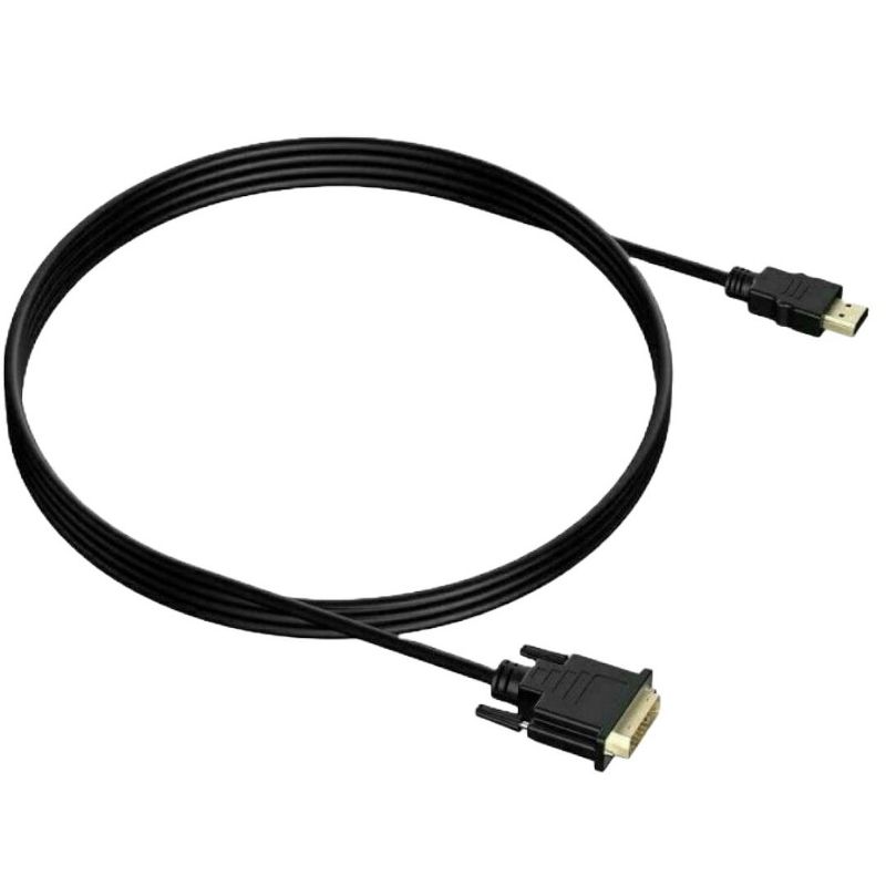 Sanoxy HDMI to DVI-D 24+1 Pin Monitor Display Adapter Cable Male/Male HD HDTV 5 FT, 3 of 4