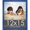 PosterPalooza | Classic Modern Blue Picture Frame - UV Acrylic, Foam Board Backing, Hanging Hardware - 2 of 4