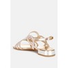 Jisters Cut Out Detail Rhinestone Flat Womens Sandals - 3 of 4