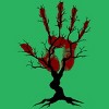 Women's Design By Humans Halloween Tree By aisenArt Racerback Tank Top - 2 of 3