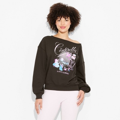 Women's Cinderella Graphic Sweatshirt - Black XS