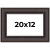 PosterPalooza | 3.5" Wide Ornate Brown Picture Frame - UV Acrylic, Backing Board, Hanging Hardware Included - 2 of 4