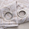 RT Designers Collection Luca Jacquard Grommet Curtain Panel Pair 36" x 84" Taupe - 4 of 4