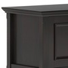 WyndenHall 72" Halifax Low TV Media Stand for TVs up to 80" Hickory Brown: Transitional Style, Pine & Plywood Frame - 4 of 4