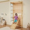 VEVOR Swedish Ladder Wall Gym, 5 in 1 Wooden Indoor Playground Climbing Toys, 220 lbs Load Capacity Swedish Wall Ladder with Pull-Up Bar - 2 of 4
