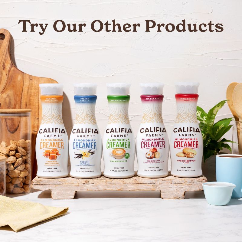 Califia Farms French Vanilla Almond Milk Coffee Creamer - 25.4 fl oz, 4 of 9