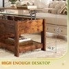 Coffee Table, 47" Lift Top Coffee Table with Hidden Compartment and 2 Storage Shelves for Living Room - 4 of 4