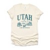 Simply Sage Market Utah Forest Scene Short Sleeve Tee - XL - Cream - 2 of 4