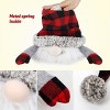 Aoibox 1 Piece 27.5 Inch Scandinavian Gnome Christmas Tree Topper Plush Ornament with Plaid Hat Holiday Home Decoration - 2 of 4