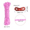 Unique Bargains Camping Hiking Tent Nylon Reflective Guyline Cords with Aluminum Cord Adjusters 4 Sets - 2 of 4
