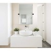 Hamilton Hills 24" x 36 " Frameless Pivot Wall Mirror With Matte Black Squared Wall Brackets - image 2 of 4