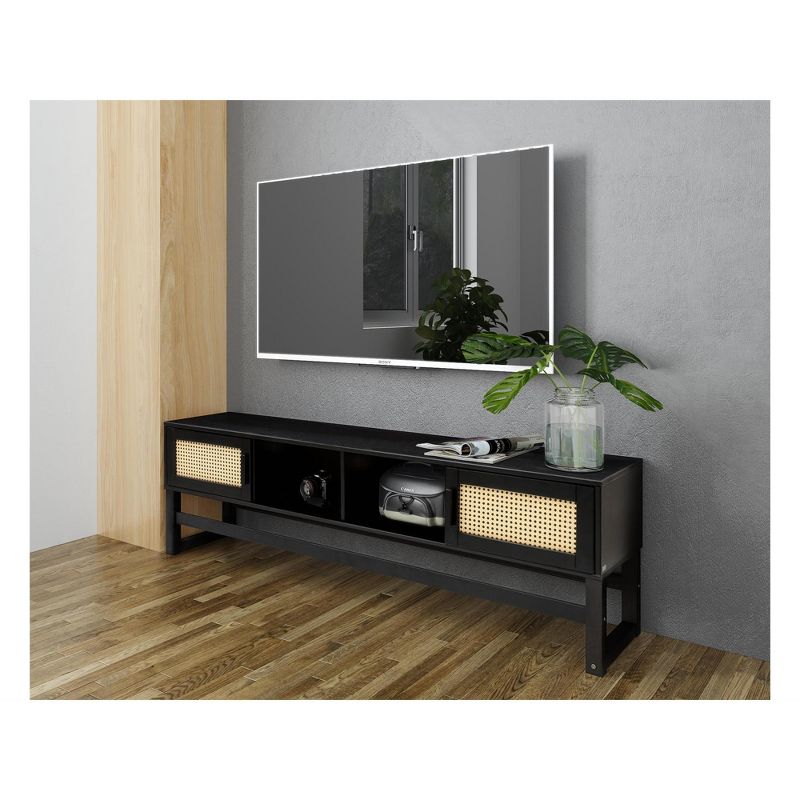 Ren Home Talo Scandinavian TV Stand with Closed Storage, 2 of 5